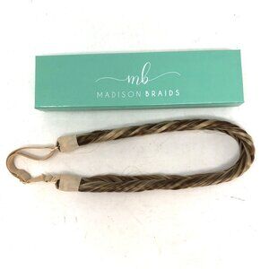 Madison Braids Braided Headband Arisa Fishtail Brunette Blond Adjustable Elastic
